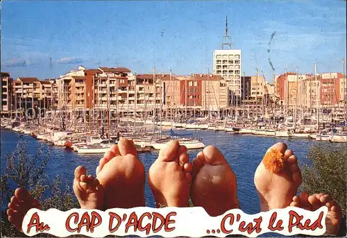 Cap d Agde Hafenansicht Kat. Agde