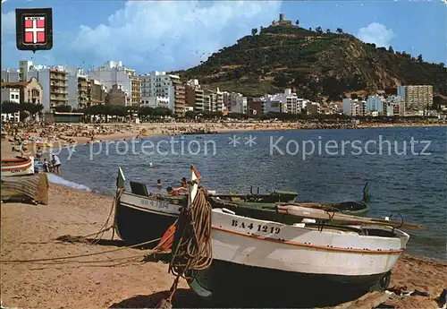 Blanes Strandansicht Kat. Costa Brava