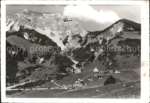 Malbun mit Ochsenkopf und Gamsgrat Kat. Triesenberg Liechtenstein