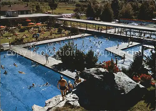 Brigerbad Thermal Schwimmbaeder Grottenschwimmbad Kat. Brigerbad