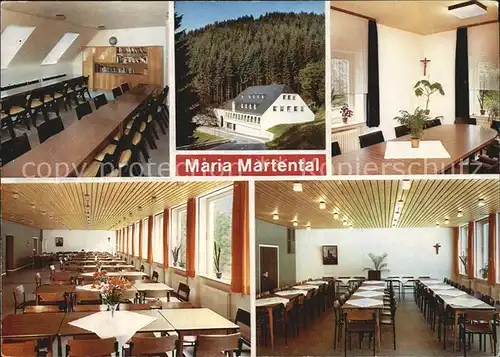 Eifel Region Gaststaette Maria Martental Bildungsheim Gast und Seminarraeume