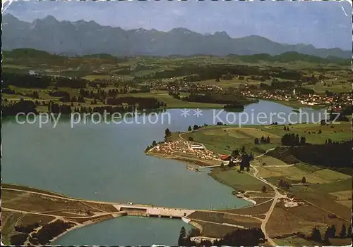 Lechbruck See Campingplatz Fliegeraufnahme Kat. Lechbruck am See