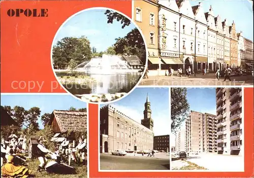 Opole Oberschlesien Stadtansichten  Kat. Oppeln Oberschlesien