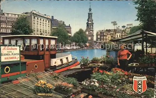 Amsterdam Niederlande Blumenmarkt Singel Kat. Amsterdam