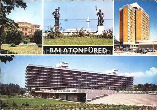 Balatonfuered Stadtansichten Denkmal Kat. Ungarn