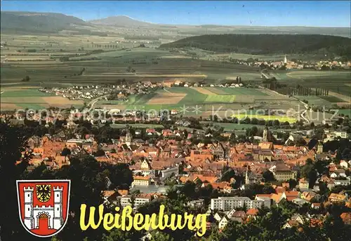 Weissenburg Bayern Blick von der Wuelzburg Kat. Weissenburg i.Bay.