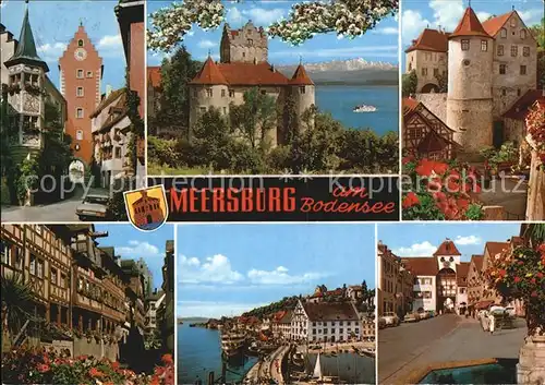 Meersburg Bodensee Schloss Stadtansichten Kat. Meersburg