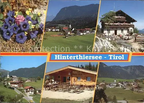 Hinterthiersee Panorama Jausenstation Kat. Thiersee Tirol