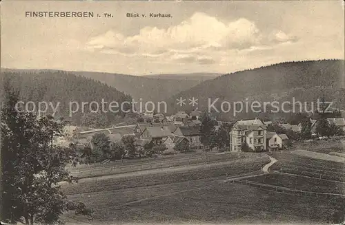 Finsterbergen Panorama Kat. Finsterbergen Thueringer Wald