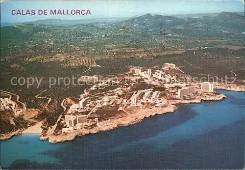 Calas de Mallorca Fliegeraufnahme Kat. Mallorca