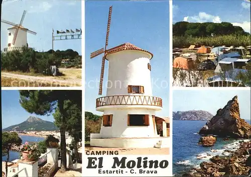 Estartit Camping El Molino Windmuehle Kat. Spanien