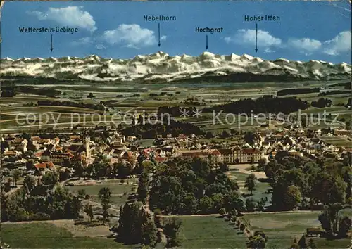 Bad Wurzach Moorheilbad Panorama Wettersteingebirge Kat. Bad Wurzach