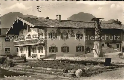 Ruhpolding Dorfpartie  Kat. Ruhpolding