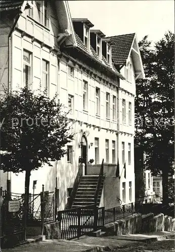 Bansin Ostseebad Erholungsheim Haus am Berg  Kat. Heringsdorf