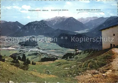 Reutte Tirol Reuttener Bergbahn Hahnenkamm Zugspitze Kat. Reutte
