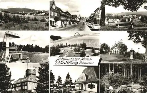 Winterberg Hochsauerland Astenturm Bobhaus Ruhrquelle  Kat. Winterberg