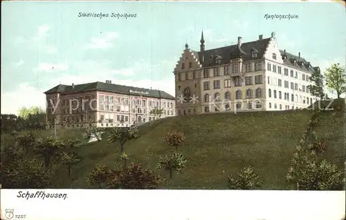 Schaffhausen SH Staedtisches Schulhaus Kantoschule Kat. Schaffhausen