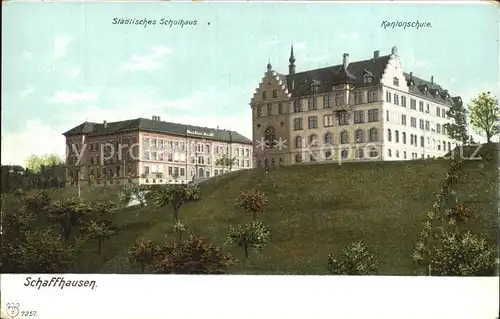 Schaffhausen SH Staedtisches Schulhaus Kantonschule Kat. Schaffhausen