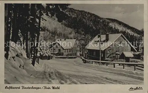 Finsterbergen Panorama Kat. Finsterbergen Thueringer Wald