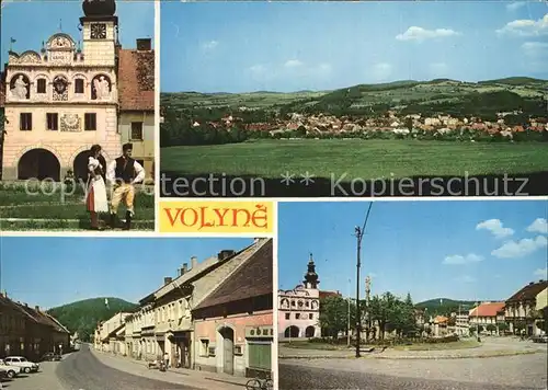 Volyne Wolin Stadtansicht Tracht Kat. Tschechische Republik