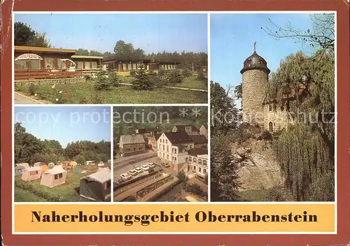 Karl Marx Stadt Naherholungsgebiet Oberrabenstein Burg Rabenstein Campingplatz Kat. Chemnitz