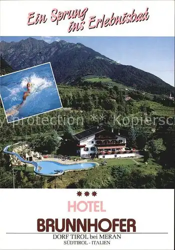 Dorf Tirol Hotel Brunnhofer  Kat. Tirolo