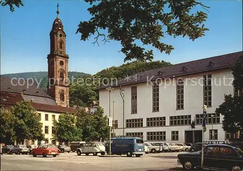 Heidelberg Neckar Universitaetsplatz Jesuitenkirche  Kat. Heidelberg