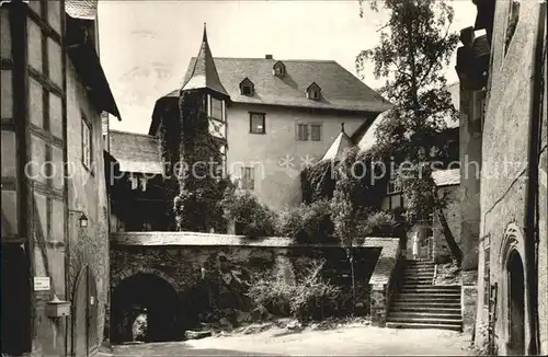 Leutenberg Thueringen Friedensburg Burghof  Kat. Leutenberg