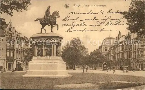 Liege Le Statue de Charlemagne Kat. Le Liege