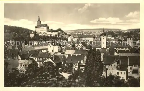 Weida Thueringen Blick zur Osterburg Kat. Weida Thueringen