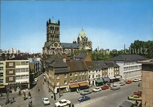 Neuss Markt Blick auf Muenster Kat. Neuss