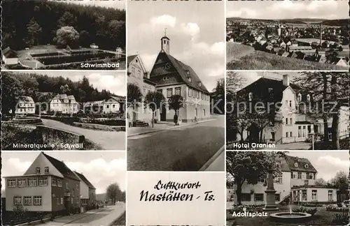 Nastaetten Taunus Mineralquelle Schwall Adolfsplatz Hotel Oranien  Kat. Nastaetten