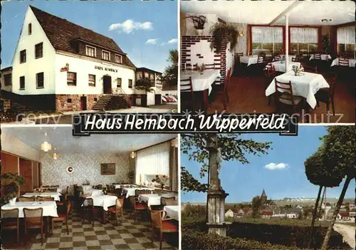 Wipperfeld Cafe Restaurant Haus Hembach Kat. Wipperfuerth