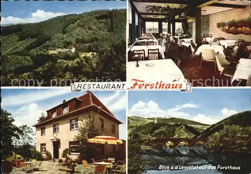 Werdohl Restaurant Forsthaus Lennetal  Kat. Werdohl