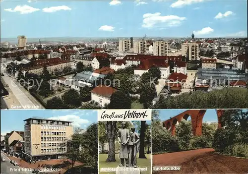 Velbert Sautalbruecke Friedrichstrasse Sparkasse Schlotschmed Denkmal Kat. Velbert