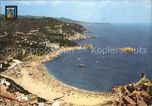 Tossa de Mar Luftaufnahme Kat. Costa Brava