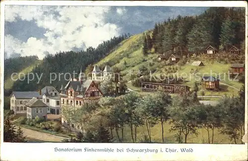Schwarzburg Thueringer Wald Sanatorium Zinkenmuehle Kat. Schwarzburg