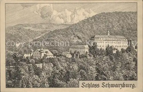 Schwarzburg Thueringer Wald Schloss Kat. Schwarzburg
