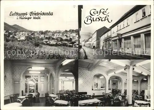 Friedrichroda Cafe Busch Innenansicht  Kat. Friedrichroda