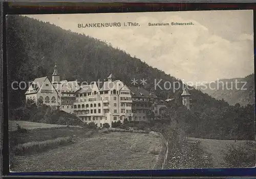 Bad Blankenburg Sanatorium Schwarzeck Kat. Bad Blankenburg
