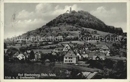 Bad Blankenburg Blick auf den Greifenstein Kat. Bad Blankenburg