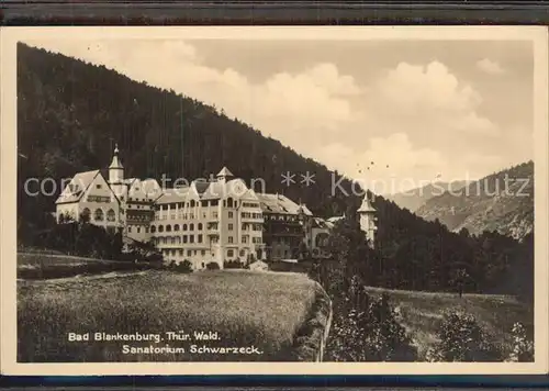 Bad Blankenburg Sanatorium Schwazeck Kat. Bad Blankenburg