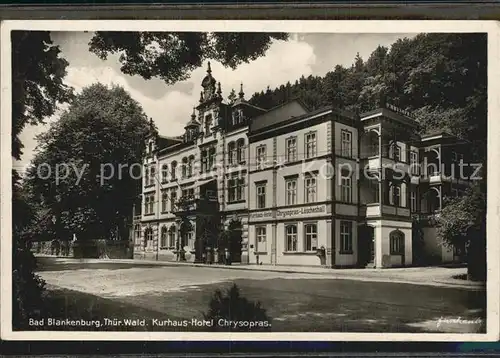 Bad Blankenburg Kurhotel Chrysopras Kat. Bad Blankenburg