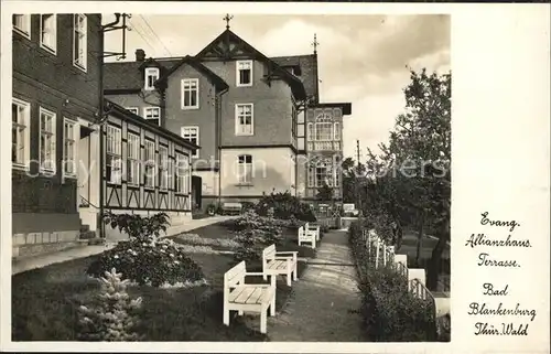 Bad Blankenburg Evangelisches Allianzhaus Terrasse Kat. Bad Blankenburg