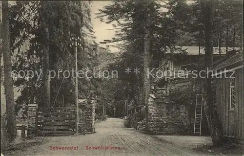 Schwarzatal Schweizerhaus Kat. Rudolstadt