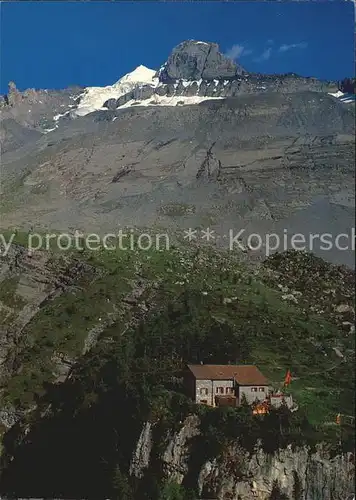 Doldenhornhuette Fliegeraufnahme ob Kandersteg Kat. Doldenhorn