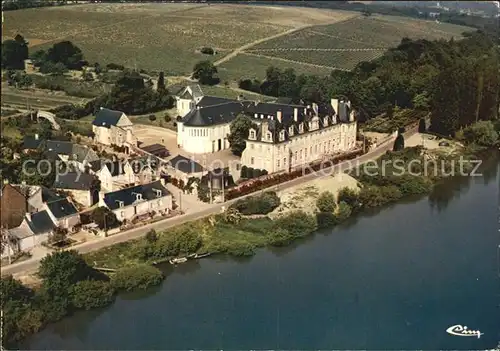 Le Thoureil Fliegeraufnahme Abbaye St. Maur Kat. Le Thoureil