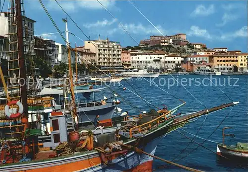 Portoferraio Toscana Hafen Kat. 