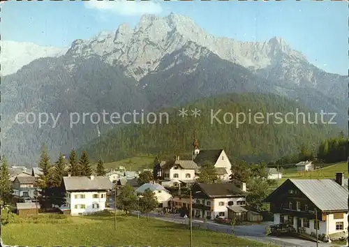 Waidring Tirol mit Loferer Steinberge Kat. Waidring