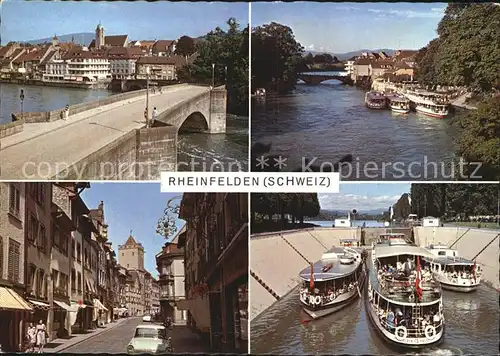 Rheinfelden Baden Brueckenpartei Rhein Kat. Rheinfelden (Baden)